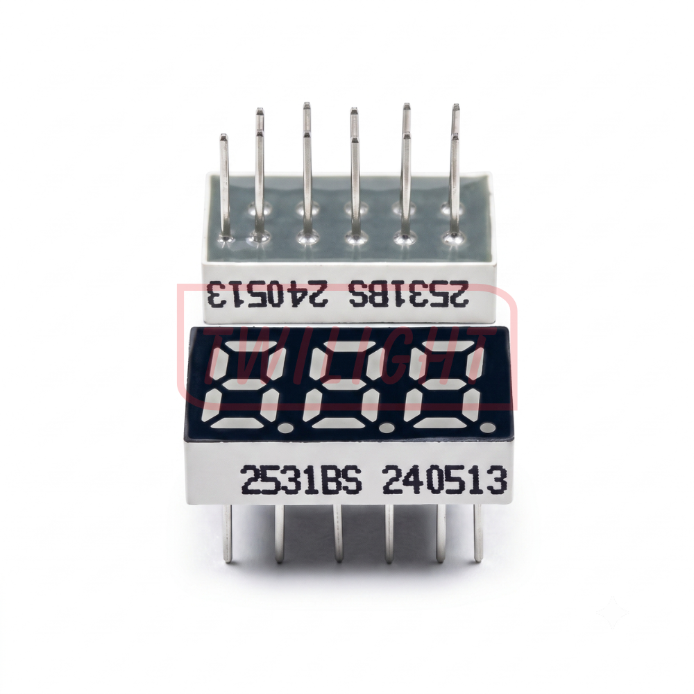 0.25 Inch Three Digit Seven Segment Display