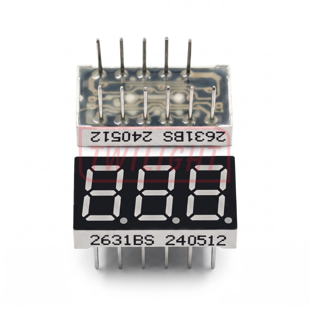 0.26 Inch Three Digit Seven Segment Display