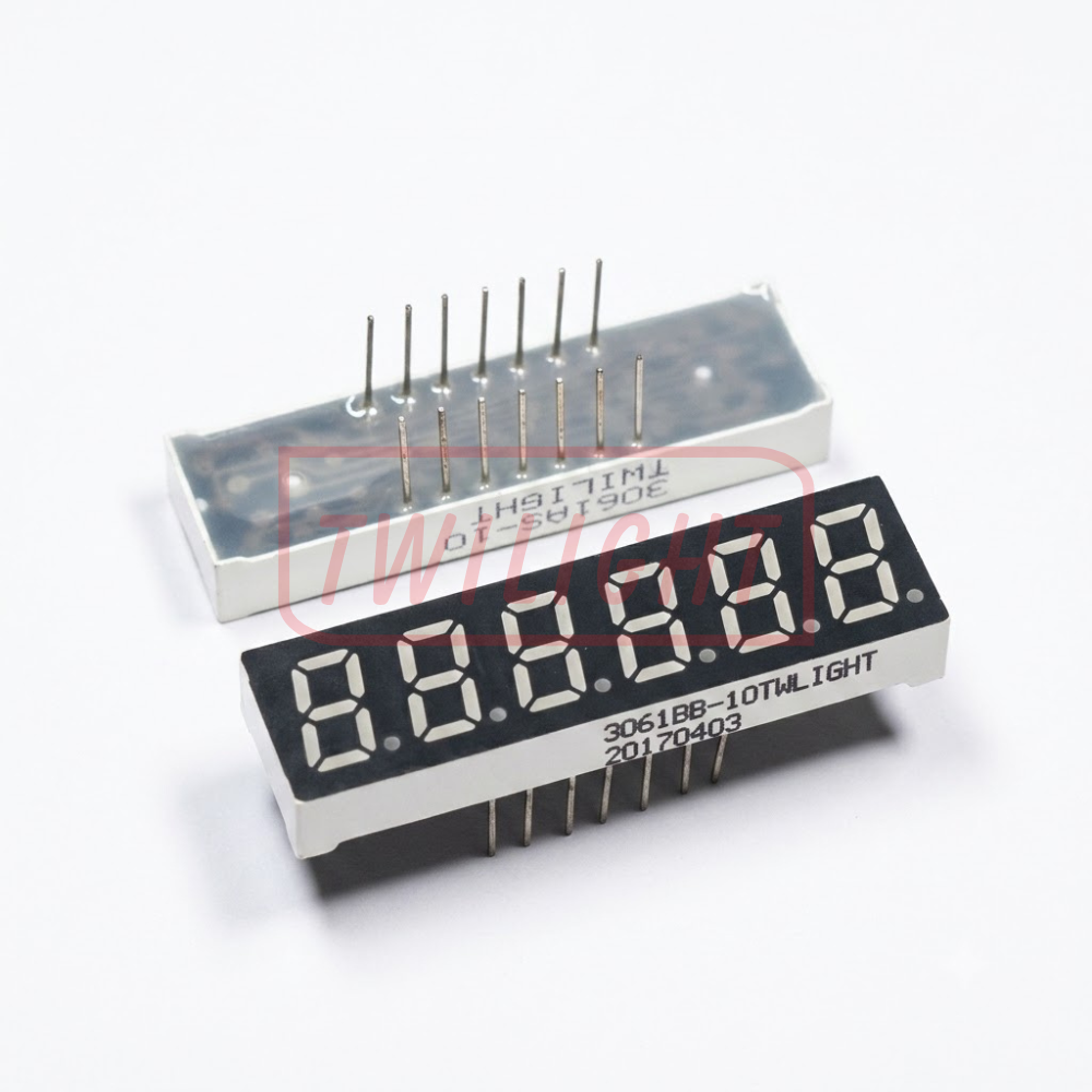 0.3 Inch Six Digit Seven Segment Display