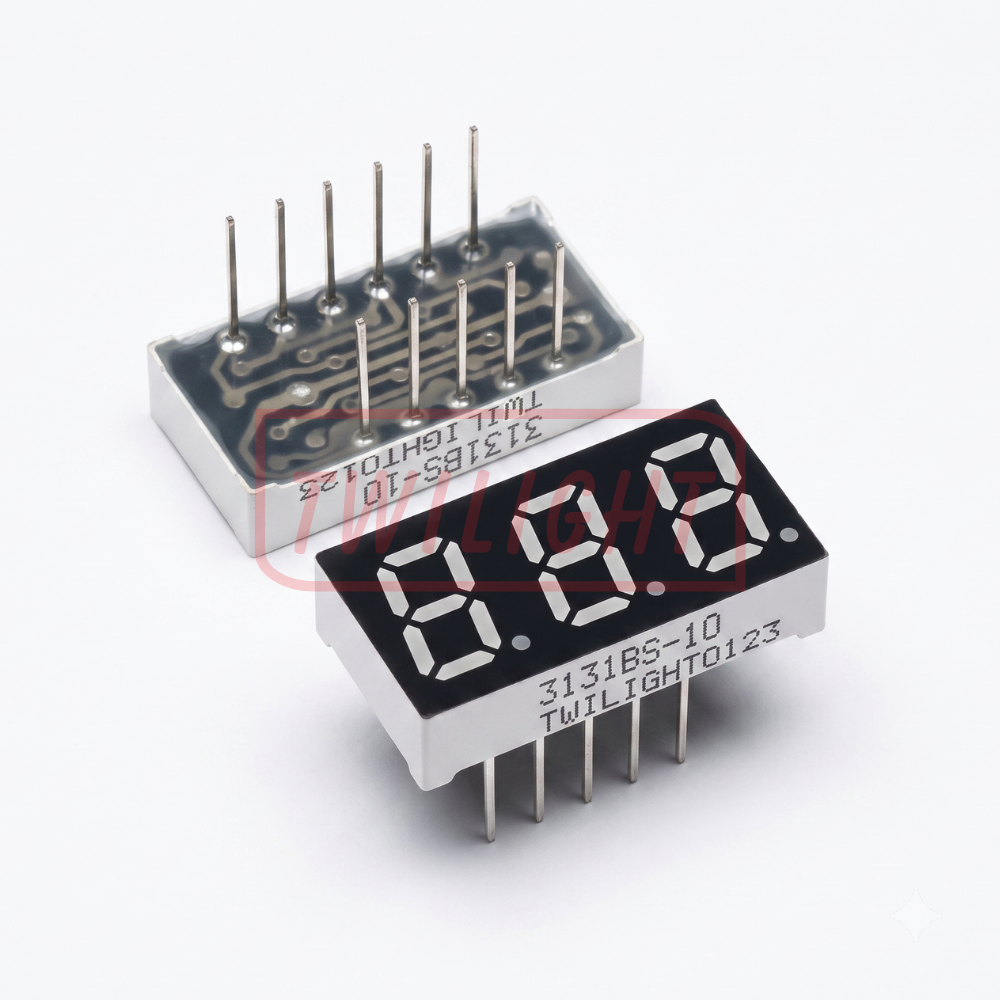 0.31 Inch Three Digit Seven Segment Display