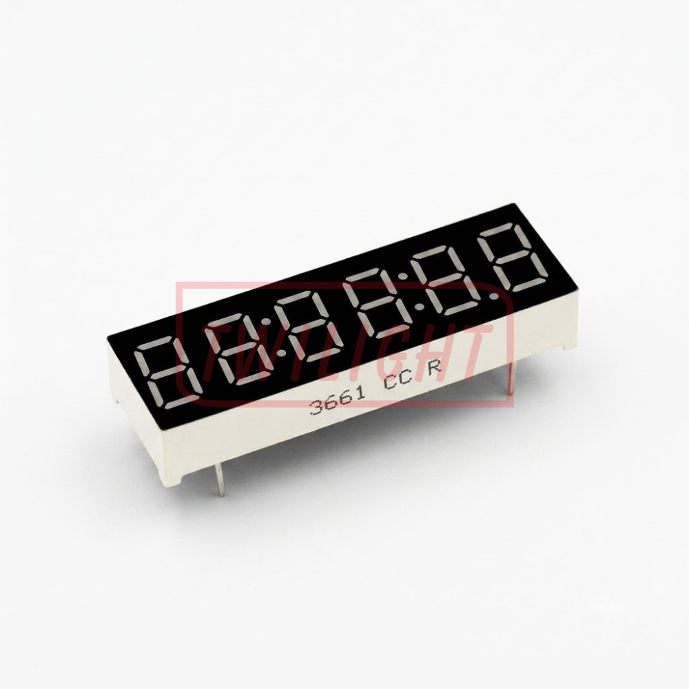 0.36" Six Digit Clock Display