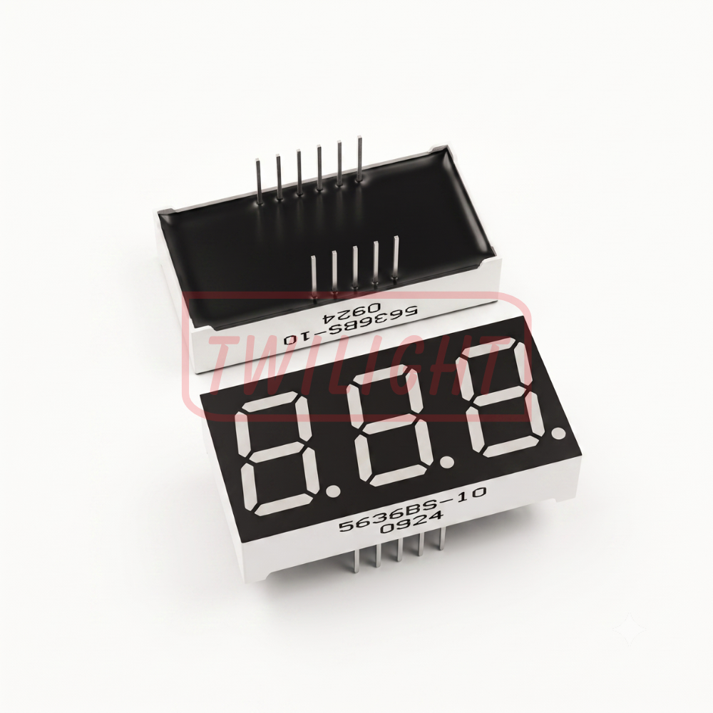 0.56 Inch Three Digit Seven Segment Display